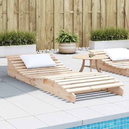 vidaXL Ležalnik 205x80x31,5 cm trdna borovina Cene