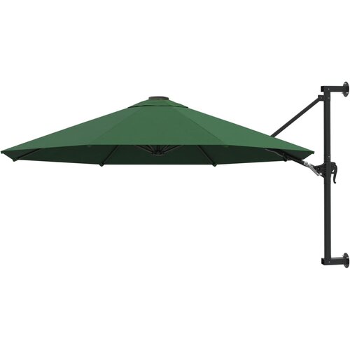 The Living Store Stenski senčnik s kovinskim drogom 300 cm zelen - Senčnik, (21750223) Cene