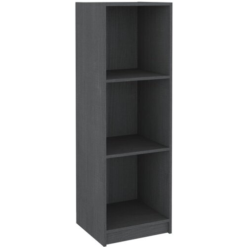Maison Chic Knjižna omara - Knjižni regal za razdelitev prostora siva 36x33x110 cm borovina, (21725798) Slike