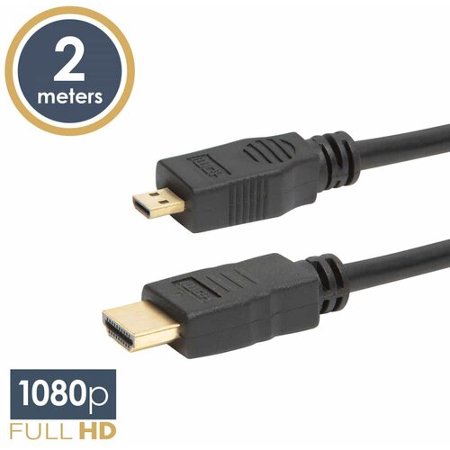 Delight Micro HDMI - HDMI kabel pozlačen 2m Cene