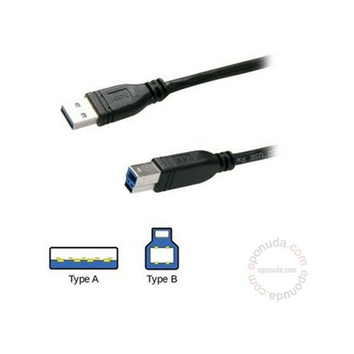 Gmb USB 3.0 A-B, 1,8m, AM - BM C-707651 kabal Slike