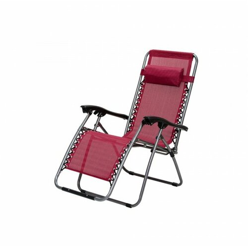 Green Bay MESSINA Baštenska stolica podesiva sa jastukom crvena Cene