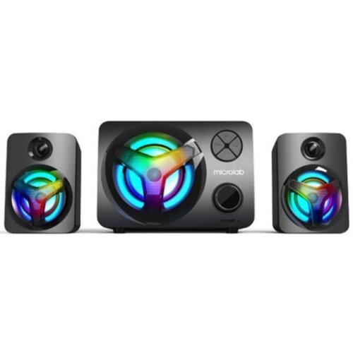 Microlab U210 Aktivni zvucnici 2.1 11W (5W, 2x3W) 3,5mm, SD, FM radio, Bluetooth Cene
