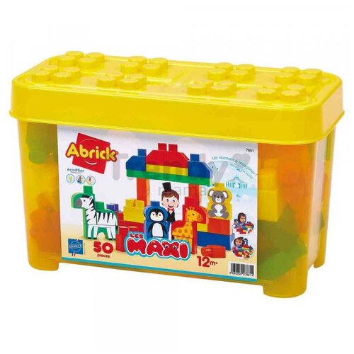 Ecoiffier Abrick Maxi kocke, 50 kockica žute Cene