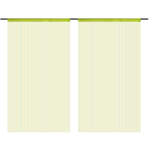  Zavese iz nitk 2 kosa 140x250 cm zelene barve, (20707775) Cene