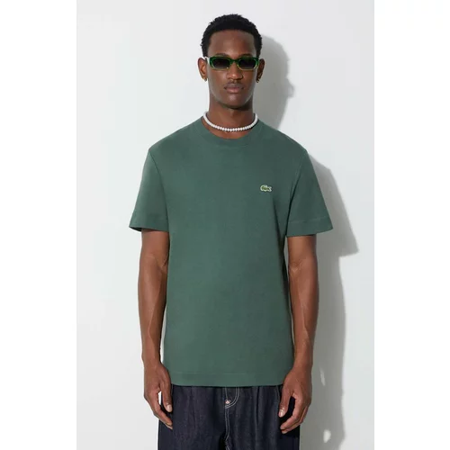 Lacoste Pamučna majica boja: zelena, bez uzorka, TH1708-HDE