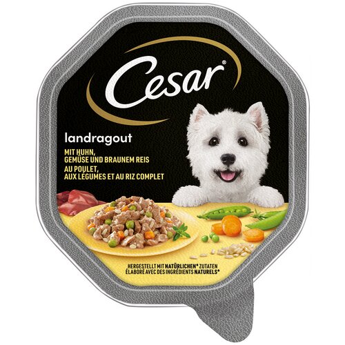 MEGA pakiranje Cesar zdjelice 28 x 150 g - Seoski ragu s piletinom, povrćem i smeđom rižom Cijene