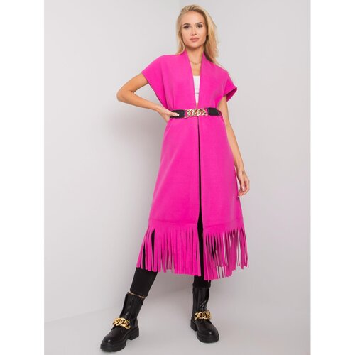 Fashion Hunters A pink cape with Forl fringes Cene