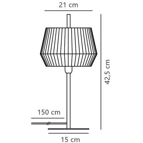 Nordlux Stona lampa DICTE 1xE14/40W/230V bež/crna Slike