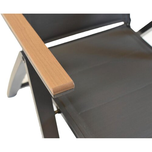 Gardenson VRTNA GARNITURA VERONA aluminij barve grafita, siva, naravne barve Slike