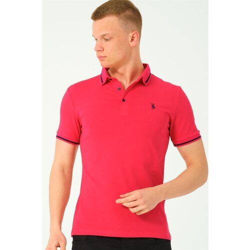 Dewberry T8586 MEN'S POLO NECK T-SHIRT-FUCHSIA-2 Cijene