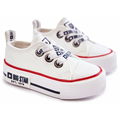 Big Star Children's Leather Sneakers BIG STAR KK374040 White