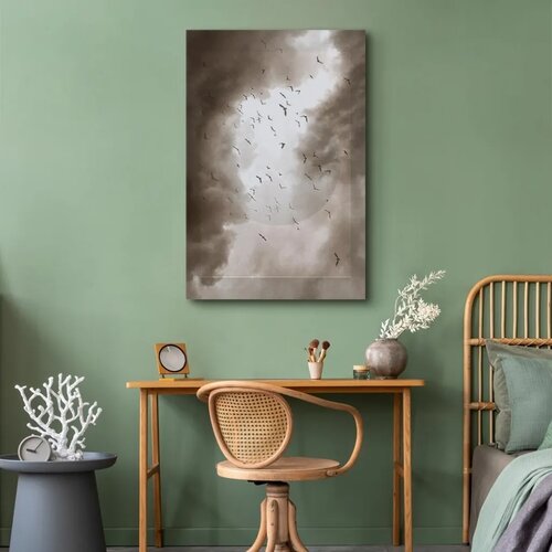  Slika - Birds in the Clouds (1 Part) Vertical 80x120 Premium Print Slike