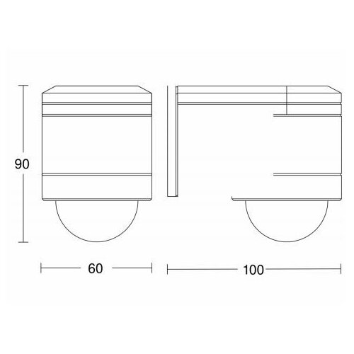 Steinel 602710 - spoljni infracrveni zidni senzor IS240 antracit IP54 Slike