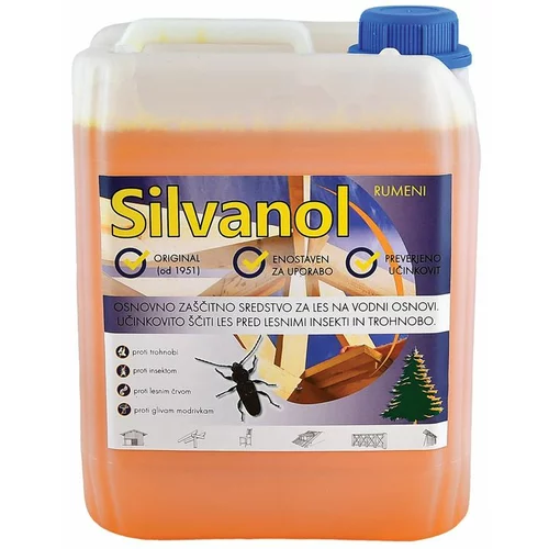 SILVANOL Zaščitni premaz za les Silvanol (rumeni, 5 kg)
