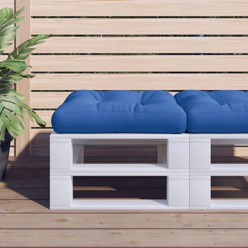VidaXL Jastuk za palete plavi 58 x 58 x 10 cm od tkanine Slike