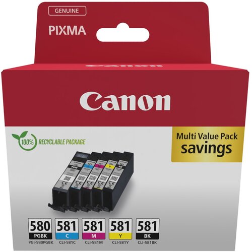 Canon "Tinte PGI-580/CLI-581 2078C008 5er Multipack (BK/C/M/Y/PGBK)" Cijene