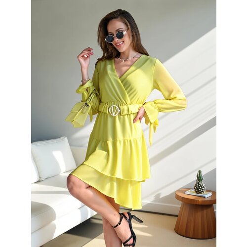 Resti Women's mini dress with ruffles and wrap neckline Cene