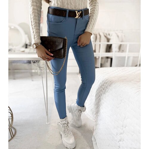 Gemre Blue waxed pants Vienna Slike