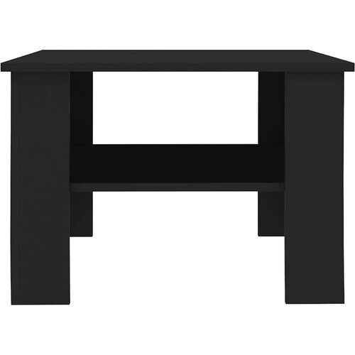  Stolić za kavu crni 60 x 60 x 42 cm od konstruiranog drva Slike