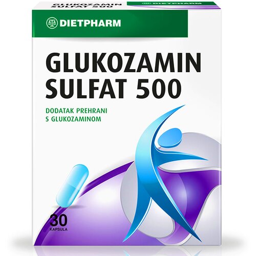 Dietpharm glukozamin 500mg 30 kapsula 112470 Slike