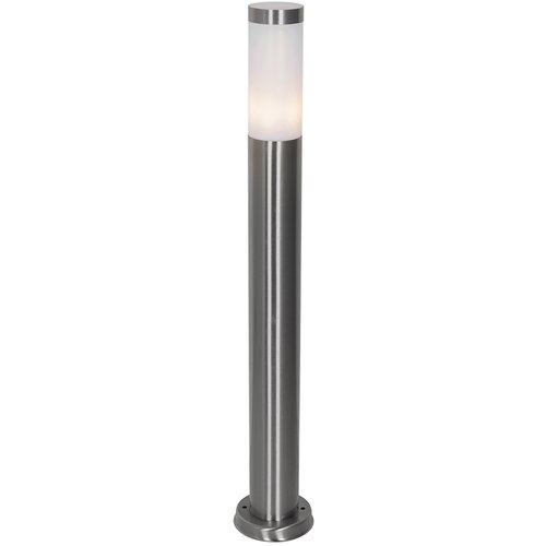 QAZQA Steber za zunanjo svetilko jeklo z opalom 80 cm IP44 - Rox Cene