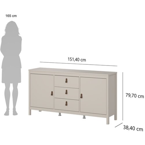 Tvilum sivo-bež komoda 152x80x38 cm madrid &amp;ndash; Slike