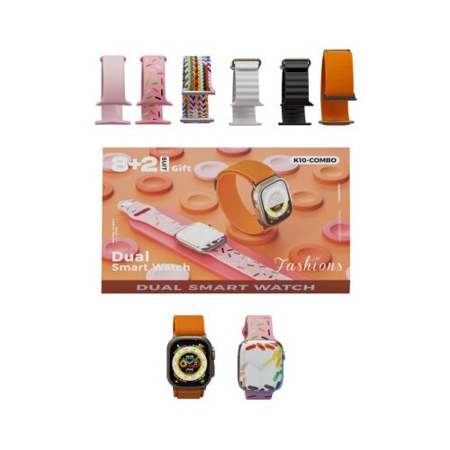  Karler bass k10-combo set (2 x smart watch, 8 narukvica ) narandzasti ( IT1209 ) Cene