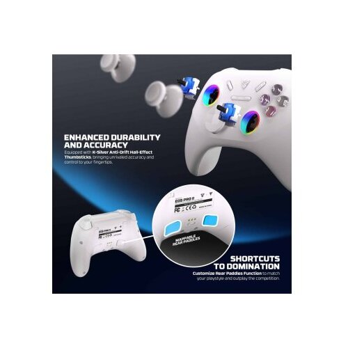 Fantech Joypad wireless WGP15V2 EOS PRO II multiplatform RGB sivi Slike