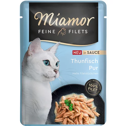 Miamor 5 + 1 gratis! fini fileji v omaki 6 x 100 g - samo tuna