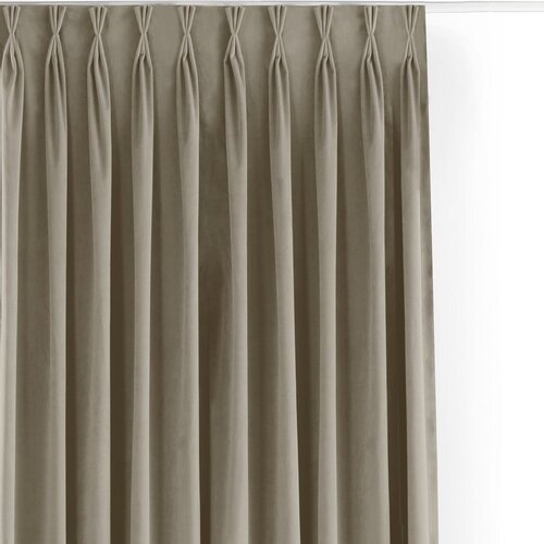 Filumi Bež žametna zavesa za delno zatemnitev 400x300 cm Velto &amp;ndash; Slike