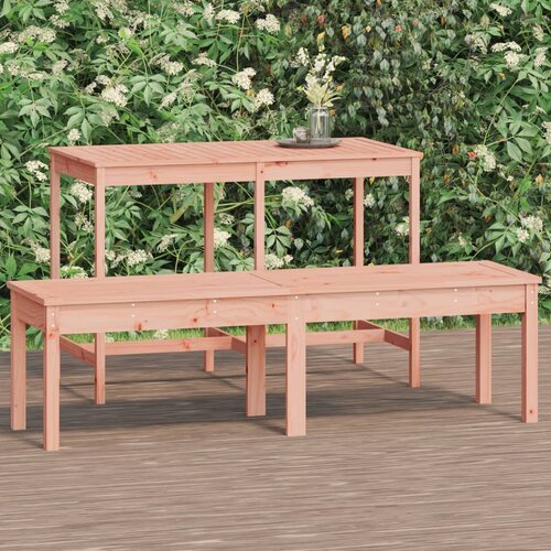 VidaXL Vrtna klupa s 2 sjedala 159 5 x 44 x 45 cm od masivne duglazije Slike