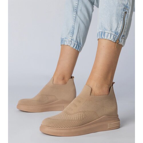 Gemre Merinsa slip-on sock sneakers in brown Cijene