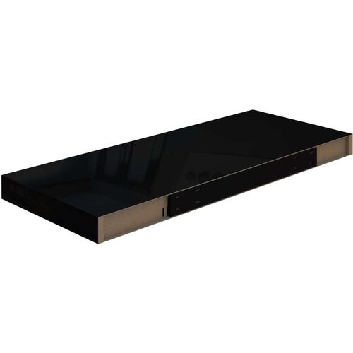 VidaXL plutajuća zidna polica visoki sjaj crna 60 x 23,5 x 3,8 cm MDF Slike