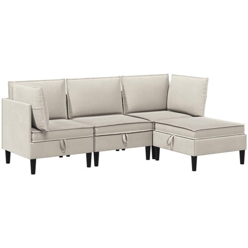  Set namještaja za dnevni boravak 4 pcs Zobena Tkanina Cene