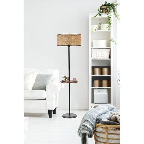 Opviq mercan 8737-1 blackrattan floor lamp Cene