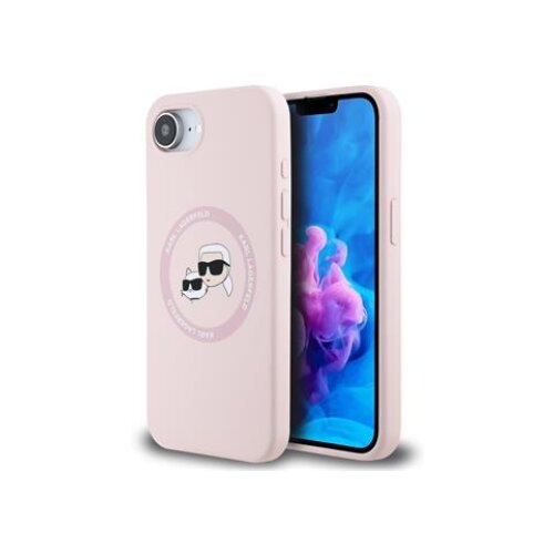  Originalen KARL LAGERFELD ovitek MagSafe iPhone 16e - Karl and Choupette - roza - KLHMPSE4SKCHTCP Slike