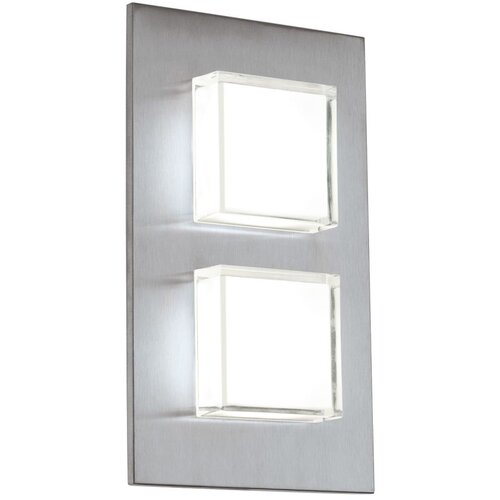 Eglo pias spoljna zidna lampa/2, led, 2x2,5w, inox/bela Slike