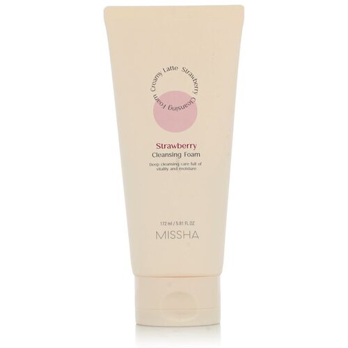 MISSHA Creamy Latte Strawberry Cleansing Foam pjena za či&amp;scaron;ćenje lica 172 ml Slike
