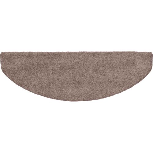  Prostirke za stepenice, samoljepljive, 10 kom. 65x21x4 cm, svijetlosmeđe, poluokrugle, velike Slike