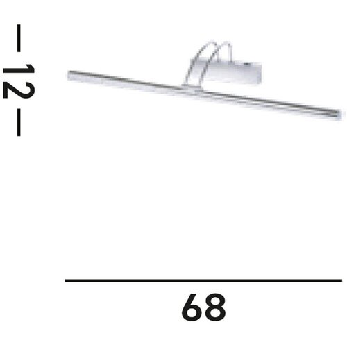 Lesnina XXXL LED-SVETILKA ZA SLIKE Majorca 68/12/20 cm Slike
