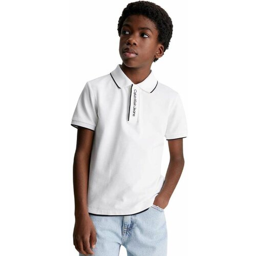 Calvin Klein bela polo majica za dečake CKIB0IB02071-YAF Cene