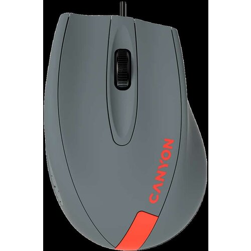 Canyon Wired Optical Mouse with 3 keys DPI 1000 With 1.5M USB cableGray-Redsize 68*110*38mmweight:0.072kg Cijene