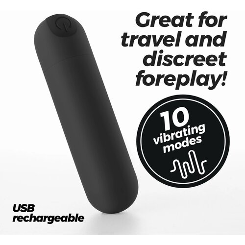 Crushious IMOAN RECHARGEABLE VIBRATING BULLET BLACK Cene