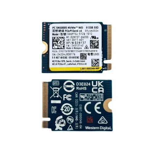Western Digital 512GB M.2 PC SN5000S NVMe Bulk 2280 SSD Cene