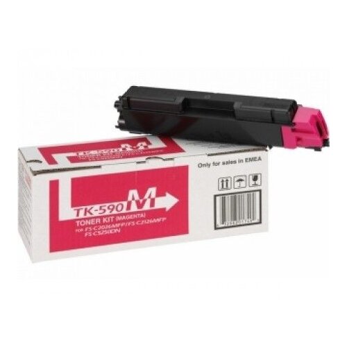 Kyocera TK-590M Magenta, originalen toner Slike