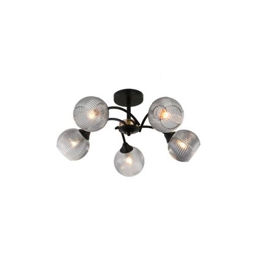  Luster Reyes 5xE27 40W crni E-Light Slike