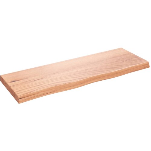 vidaXL Stenska polica svetlo rjava 80x30x4 cm trdna hrastovina Cene
