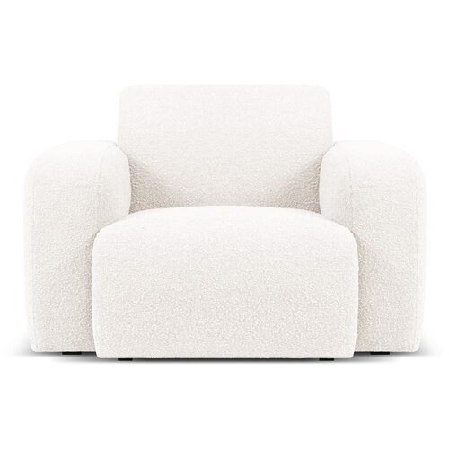 Micadoni Home Bijela fotelja od boucl&amp;eacute; tkanine Molino &amp;ndash; Slike