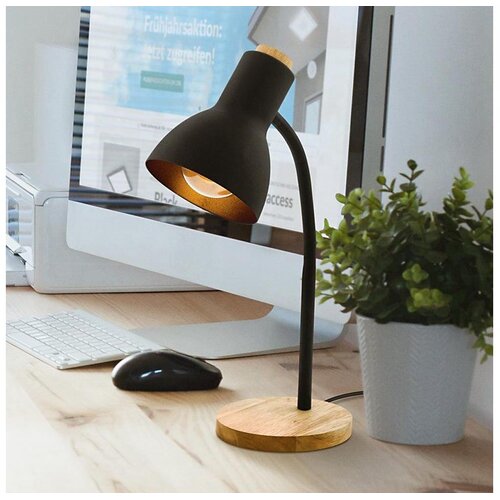 Eglo 98831 - Stona lampa VERADAL 1xE27/40W/230V crna Cene
